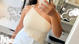 CROP TOP TEJIDO PARA VERANO crochet ganchillo [upl. by Viking]