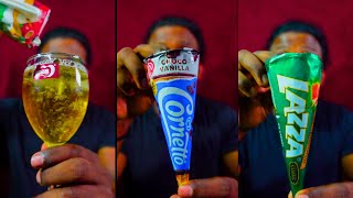 Kwality Walls Cornetto Choco Vanilla Ice Cream mukbang asmr [upl. by Akerehs891]