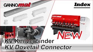 KV dovetail connector  GANNOMAT Index  CNC Machinig Center  KV Keilverbinder [upl. by Nolram492]