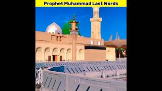 Last words of prophet muhammad saw  Islamic Facts  shorts youtubeshorts [upl. by Marco]