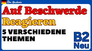 Auf BESCHWERDE reagieren  TELC B2 für den Beruf  Lesen  Schreiben [upl. by Herzog]