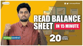 How to Read Balance Sheet on Moneycontrol Hindi Part 1 [upl. by Neerroc885]