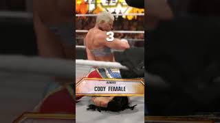 CODY RHODER VS CHYNA BIKINI wwe wwe2k24 wwe2k23 wwefights reels trend trending viral ytsho [upl. by Anirual]