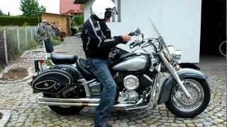 Yamaha Drag Star 1100 sound with COBRA exhaust [upl. by Malha]