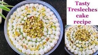 pistachio Milk cake  Tresleches Cake  Tasty cake recipe😋  Crazy girl tips [upl. by Ahsykal671]