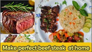 Beef Streak at Home  beef steak recipe [upl. by Janette935]