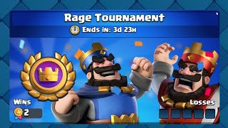 Best Rage Tournament Deck in Clash Royale Easy Wins 🏆 [upl. by Shuler122]