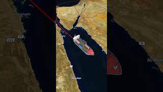 Israel to Yemen cargo ship route cargoship 10millionveiws foryourpage viralshort [upl. by Hilly163]