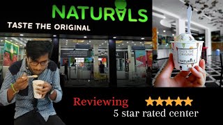 naturals icecream review  trying icecream shake at Navi Mumbai naturals [upl. by Annaeoj]