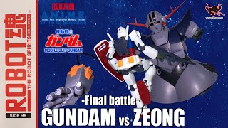 GUNDAM vs ZEONG Final battle ● ROBOT魂で最終決戦を再現してみた！ガンプラより楽しい [upl. by Sakhuja42]