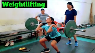 Weightliftingbeginners practicing [upl. by Aneeram]