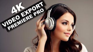 How TO EXPORT 4K In PREMIERE PRO  4k SEQUENCE settings [upl. by Silvano833]