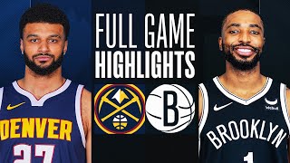 NUGGETS at NETS  FULL GAME HIGHLIGHTS  December 22 2023 [upl. by Furlong145]