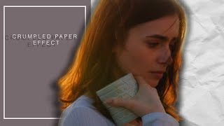 crumpled paper l after effects tutorial [upl. by Kristofer]