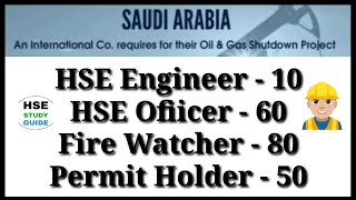 HSE Officer Jobs in Saudi Arabia  HSE Engineer Jobs in Saudi Arabia  safety Jobs  HSE STUDY GUIDE [upl. by Eckart]