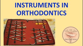 Instruments in Orthodontics  Identification and their use [upl. by Aidualk]