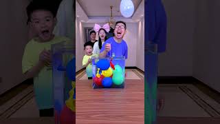 Balloon Popping Challenge So Exciting Who Is The Most Unlucky Funnyfamily Partygames [upl. by Enilarak]