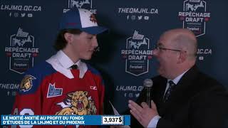 Repêchage 2023  2023 Draft  Entrevue Caleb Desnoyers Interview  Wildcats [upl. by Zap700]