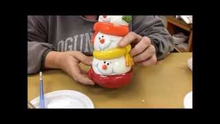 How to Paint Snowmen theres a simple trick involved [upl. by Roinuj]