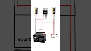 12V to 5V convert  7805 MOSFET project shorts 7805 [upl. by Ayanej199]