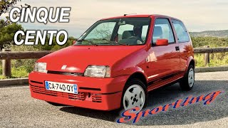 Fiat Cinquecento Sporting 1997  Mini bombe maxi plaisir [upl. by Wordoow]