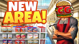 Building New Areas to Get MAX LEVEL in My Grocery Store Supermarket Simulator [upl. by Hartzell]