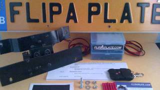 License plate flipper flip your plate up in less then a second [upl. by Borlow]