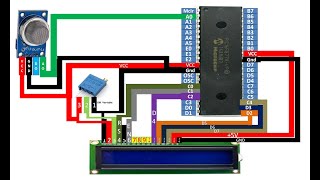 PIC16F877A based LPG and CNG gas detection system Tutorial with coding and hardware demo Tutorial [upl. by Irehc28]