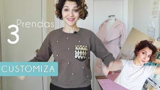 3 IDEAS PARA CUSTOMIZAR TU ROPA  DIY  MAMA COSTURERA [upl. by Eceinaj67]