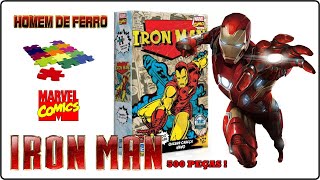 HOMEM DE FERRO IRON MAN  COMO MONTAR O QUEBRACABEÇA NANO DE 500 PEÇAS DO HERÓI DA MARVEL [upl. by Ro269]