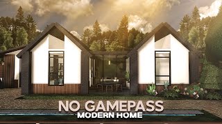 No Gamepass Modern House  Roblox  Bloxburg House build  Speedbuild [upl. by Eitsrik]