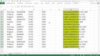 excel560  Zmiana układu danych z wielokolumnowego na jednokolumnowy  Wyjustuj [upl. by Nedlog]