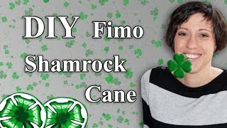 FIMO Kleeblatt Cane Polymer Shamrock  Tutorial HDDE ENSub [upl. by Neron205]