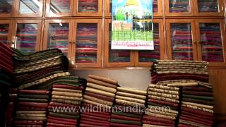 Ravishing Banarasi sarees on display  Varanasi [upl. by Gayner]