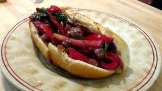 Sausage and Peppers  Italian Style  Recipe by Laura Vitale  Laura in the Kitchen Ep 73 [upl. by Hedda]