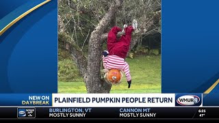 Signs of fall across New Hampshire include village people pumpkin people [upl. by Eimia]