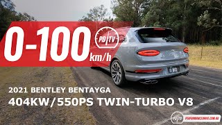 2021 Bentley Bentayga V8 0100kmh amp engine sound [upl. by Bell]