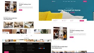 Responsive Landing Page Hotel Website Using HTML CSS And JavaScript [upl. by Aubrie]