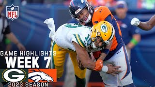 Green Bay Packers vs Denver Broncos  2023 Week 7 Game Highlights [upl. by Atinat]