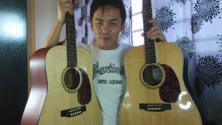 Comparison Martin D16RGT and D16GT Rosewood Vrs Mahogany Review In Singapore [upl. by Ponton]