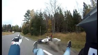 Yamaha WR125X Crash  100kmh  RAW [upl. by Aek]