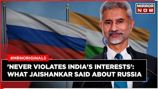 Jaishankar On Russia  Jaishankar Defends Ties With Russia Amid Western Pressure  World News [upl. by Nosreffej649]