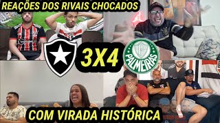 REAÇÕES DOS RIVAIS CHOCADOS COM ENDRICK BOTAFOGO 3X4 PALMEIRAS [upl. by Marigolda]