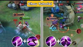 How To Use Chou Tank  Rotation Builds Emblems  Mobile Legends [upl. by Renaxela951]