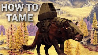 The ONLY real way to tame an Andrewsarchus  How To Tame Andrewsarchus in Ark Survival Evolved [upl. by Alyk]