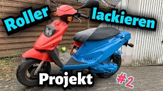 Roller lackieren PGO Big Max 50ccm Scooter Vlog [upl. by Okubo]