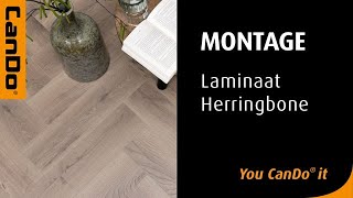 CanDo Laminaat Herringbone visgraat leggen [upl. by Artenak969]