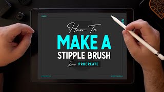 Procreate 5 Custom Stipple Brush [upl. by Anirbys]