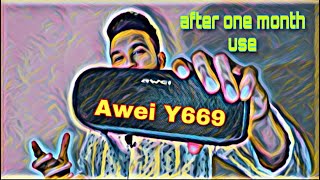 Awei Y669 Bangla Review After One Month  Awei Y669 Bluetooth Speaker  Awei Y669 TWS Function [upl. by Goren]