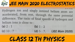 Hydrogen ion and singly ionized atom are accelerated from rest through the same potential differen [upl. by Billmyre893]